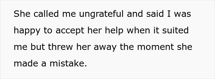 Text explaining sister calling her ungrateful after aunt leaves 8yo niece alone at school. Text explaining sister calling her ungrateful after aunt leaves 8yo niece alone at school.