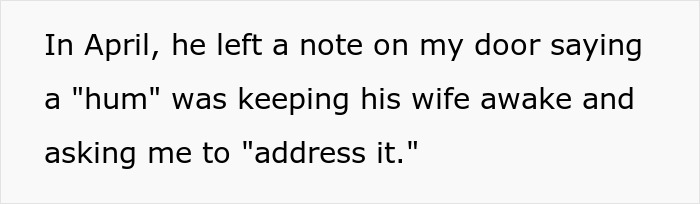 Note about EV charger hum disturbing neighbor's wife Note about EV charger hum disturbing neighbor's wife