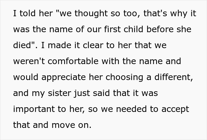 Sister's Happy Pregnancy Turns Sour After She Reveals The Name She Picked For Her Baby