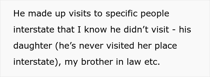 Text detailing ex lies uncovered before funeral about fake family visits Text detailing ex lies uncovered before funeral about fake family visits