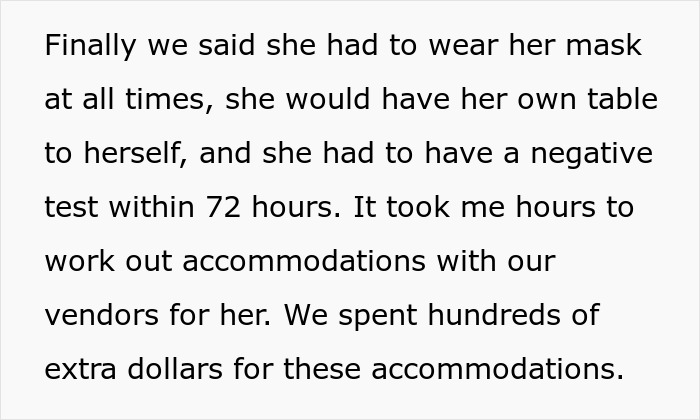 MIL Lies About Being Vaccinated For A "Big Announcement" At The Wedding