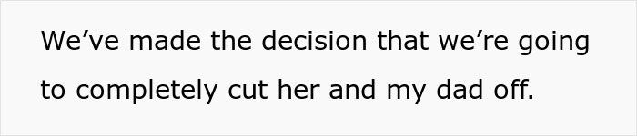 Groom decides to cut off stepmom and father completely after wedding fallout