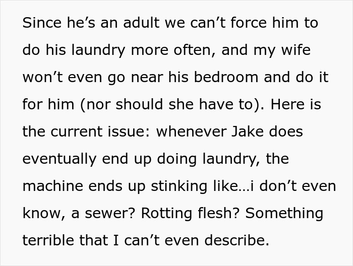 Grown Man Hates Doing Laundry, Doesn't Understand Why His Family Calls Him Out On His Stinky Clothes