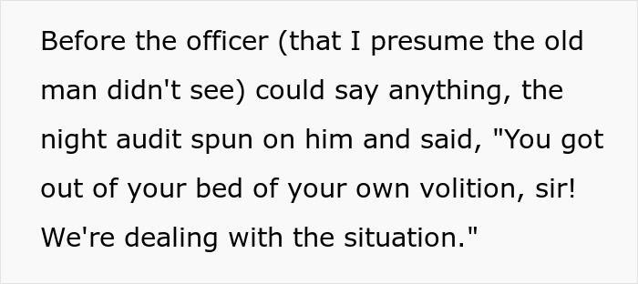 A black text image describing hotel staff dealing with the bridezilla ruins hotel rooms situation calmly