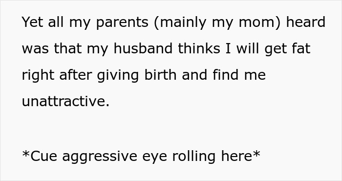 A black on white text post discussing parents reaction before giving birth. A black on white text post discussing parents reaction before giving birth.