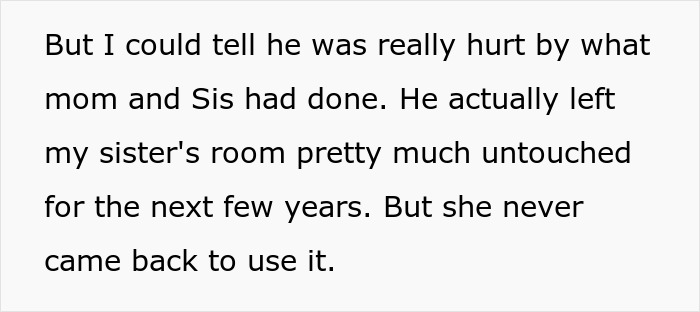 A screenshot of a text post where the father kept the room of his daughter untouched for years A screenshot of a text post where the father kept the room of his daughter untouched for years