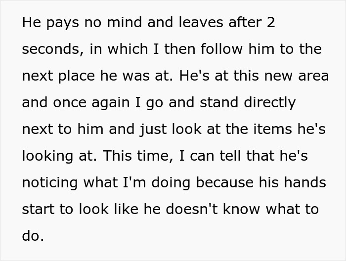 Man confused as customer follows him in store Man confused as customer follows him in store