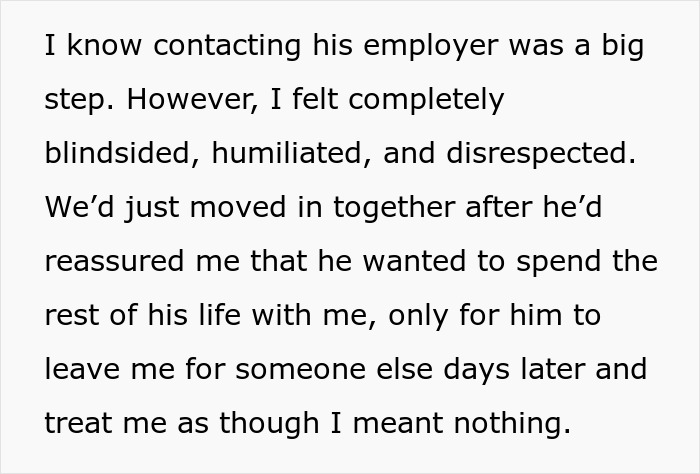 25YO Takes Revenge On BF Who Found A "Backup" GF By Emailing His Employer About His Fake Sick Leave 25YO Takes Revenge On BF Who Found A "Backup" GF By Emailing His Employer About His Fake Sick Leave