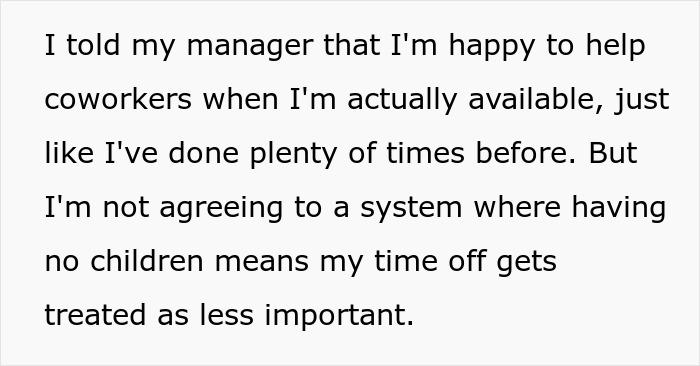Mom Of Two Tries To Make Her Childcare Problem Her Coworker’s Responsibility, Balks At His Reaction Mom Of Two Tries To Make Her Childcare Problem Her Coworker’s Responsibility, Balks At His Reaction