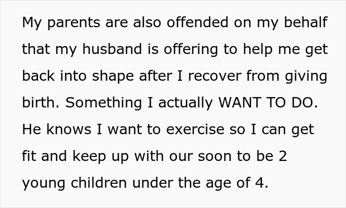 A text screenshot explaining how parents got offended over husband helping wife recover after giving birth A text screenshot explaining how parents got offended over husband helping wife recover after giving birth