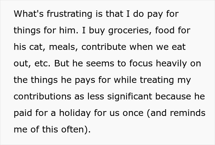 Guy Reminds Woman Of All The Things He Buys, Uses Them Against Her, Then Says She's Hurting Him Guy Reminds Woman Of All The Things He Buys, Uses Them Against Her, Then Says She's Hurting Him