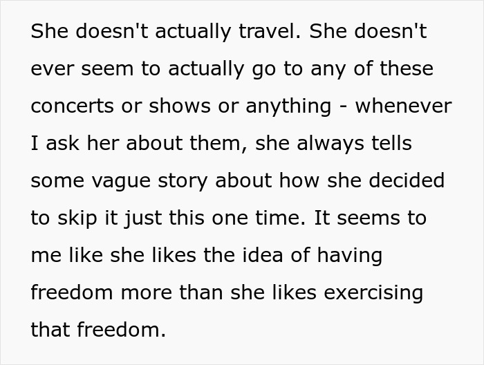 Childfree Woman Keeps Bragging About All Her Free Time, Guy Notices That Something Is Off Childfree Woman Keeps Bragging About All Her Free Time, Guy Notices That Something Is Off