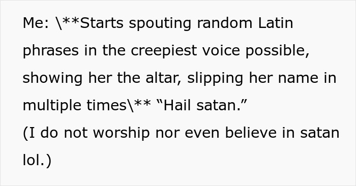 Text about spouting random Latin phrases and black candles Text about spouting random Latin phrases and black candles