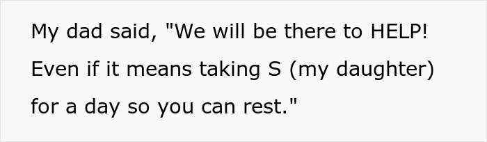 A screenshot of text discussing family help and setting a clear boundary before giving birth. A screenshot of text discussing family help and setting a clear boundary before giving birth.