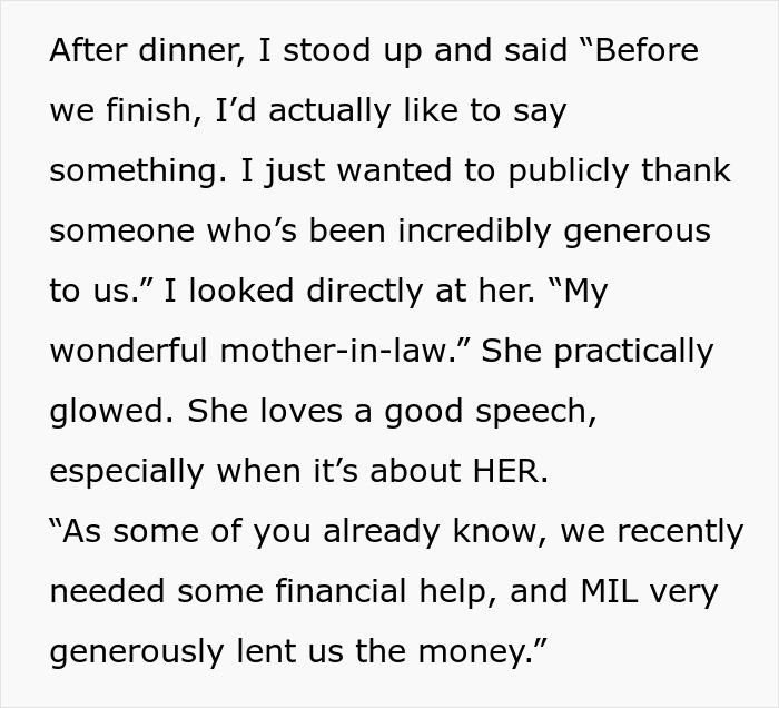 Daughter-in-law thanks generous mother-in-law for financial help Daughter-in-law thanks generous mother-in-law for financial help
