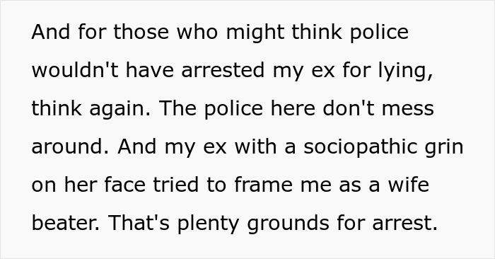 Text snippet describing police arrest details following a secret affair and false framing claims. Text snippet describing police arrest details following a secret affair and false framing claims.