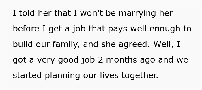 Text snippet explaining financial goals before planning a dream proposal after 3 years