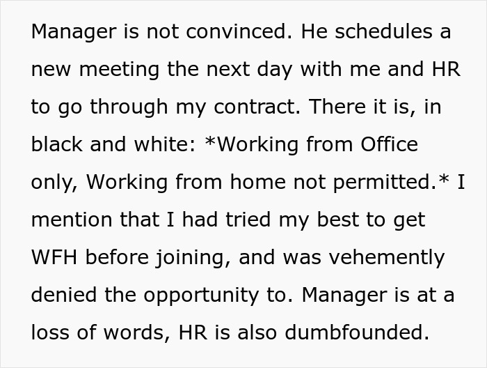 Person Realizes Company's Strict Work-From-Office Rules Might Actually Come In Handy Person Realizes Company's Strict Work-From-Office Rules Might Actually Come In Handy