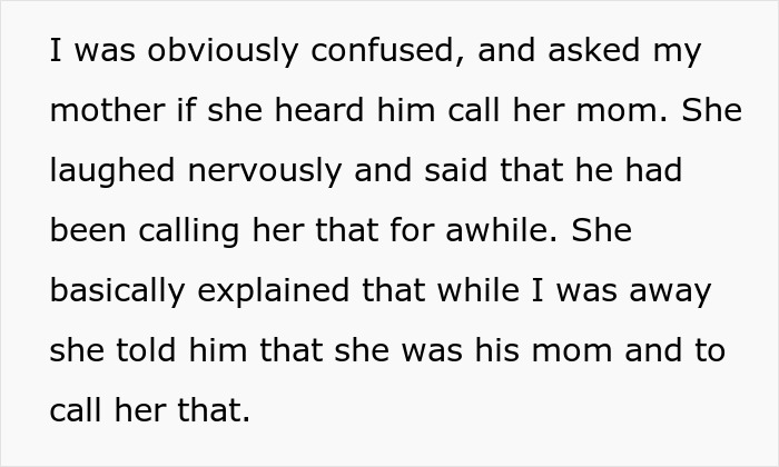 Mother Returns For Her 3YO, Then Confronts Grandma After Learning She Taught Him To Call Her Mom Mother Returns For Her 3YO, Then Confronts Grandma After Learning She Taught Him To Call Her Mom