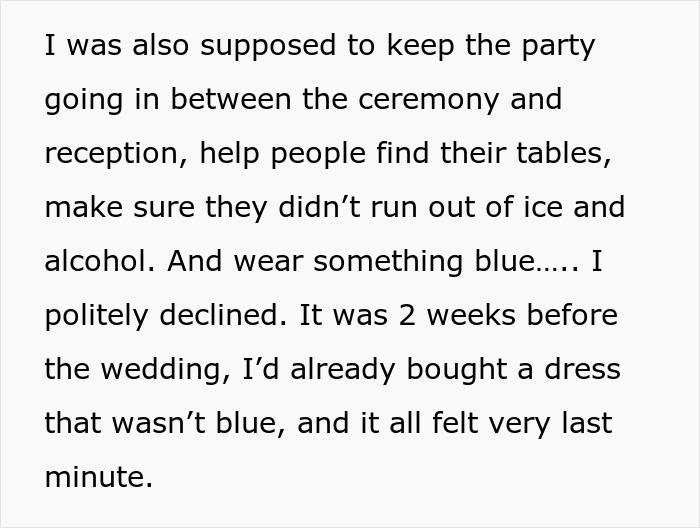 Bride Promised Her Friend The MOH Spot For 15 Years, Then Asked Her To Fetch Drinks At The Wedding Bride Promised Her Friend The MOH Spot For 15 Years, Then Asked Her To Fetch Drinks At The Wedding