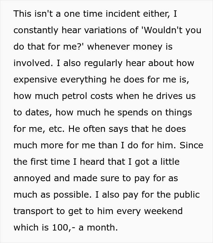 Guy Reminds Woman Of All The Things He Buys, Uses Them Against Her, Then Says She's Hurting Him Guy Reminds Woman Of All The Things He Buys, Uses Them Against Her, Then Says She's Hurting Him