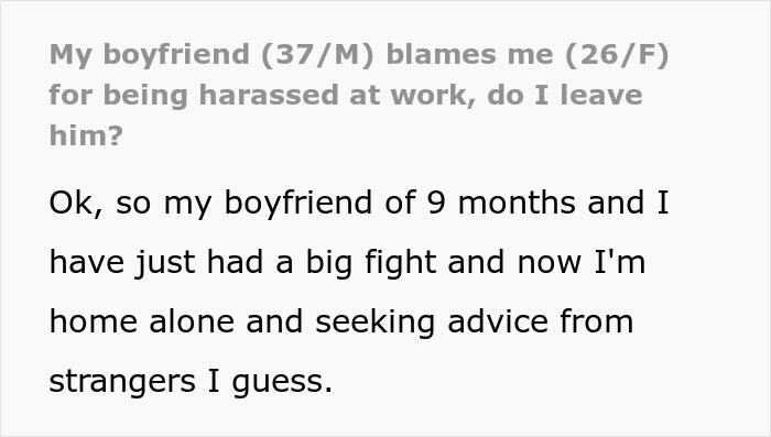 Guy Acts Like It's GF's Fault Her Male Coworker Is Obsessed With Her, She Doesn't See The Red Flags Guy Acts Like It's GF's Fault Her Male Coworker Is Obsessed With Her, She Doesn't See The Red Flags