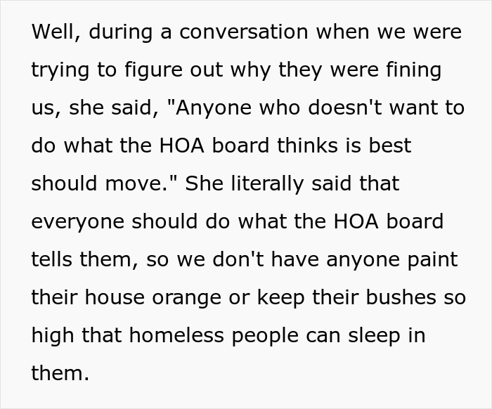 HOA Tells Residents To Move If They're Unhappy With Them HOA Tells Residents To Move If They're Unhappy With Them