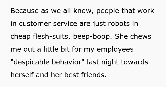Text post highlighting the maid of honor complaining about customer service in a bridezilla ruins hotel rooms post.