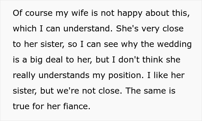 Social media post discussing family tension over skipping a SIL wedding for an Australia trip. Social media post discussing family tension over skipping a SIL wedding for an Australia trip.