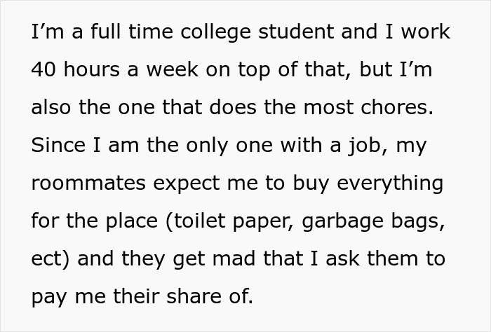 Woman Can't Stand Her Entitled Roommates Anymore, Decides To Be Petty Woman Can't Stand Her Entitled Roommates Anymore, Decides To Be Petty