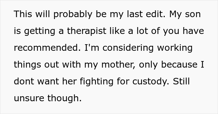 Mother Returns For Her 3YO, Then Confronts Grandma After Learning She Taught Him To Call Her Mom Mother Returns For Her 3YO, Then Confronts Grandma After Learning She Taught Him To Call Her Mom