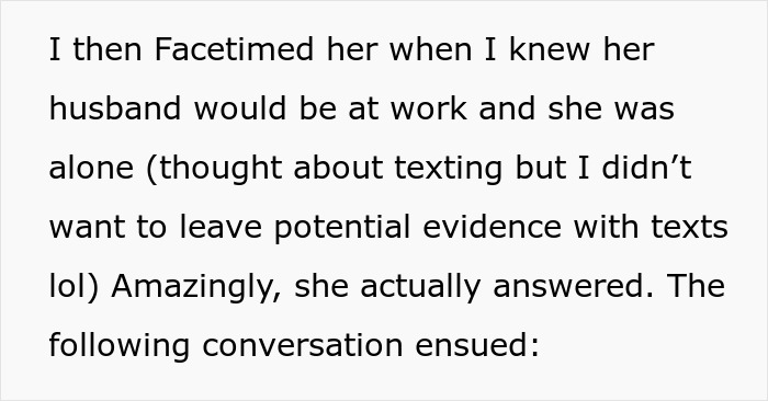 Text describing FaceTime call to MIL during husband's work Text describing FaceTime call to MIL during husband's work