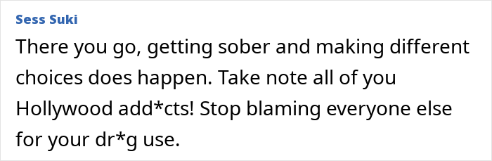 User comment on an article about actor Christopher Lloyd discussing sobriety and personal choices. User comment on an article about actor Christopher Lloyd discussing sobriety and personal choices.