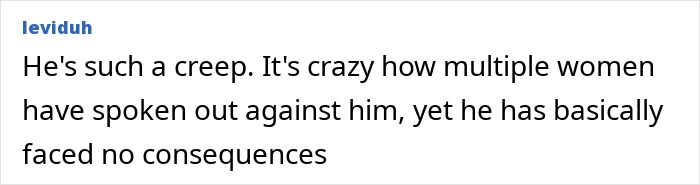 Comments about Ben Affleck's problematic history with women