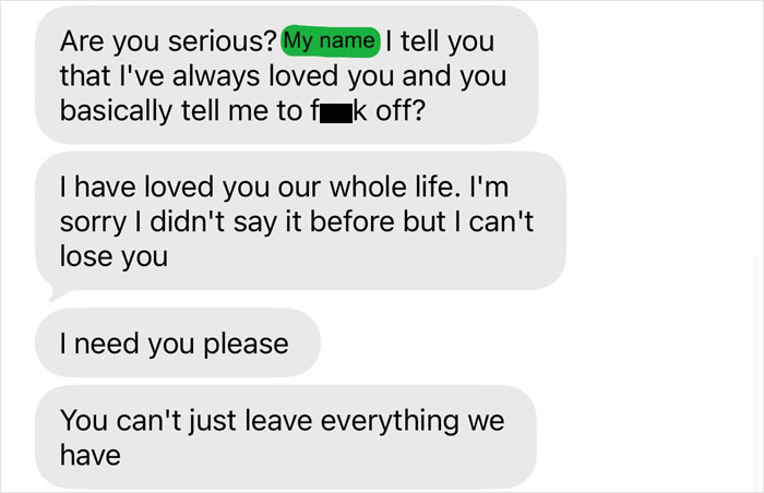 Text messages where a guy tells his bestie he loves her and pleads not to lose her. Text messages where a guy tells his bestie he loves her and pleads not to lose her.