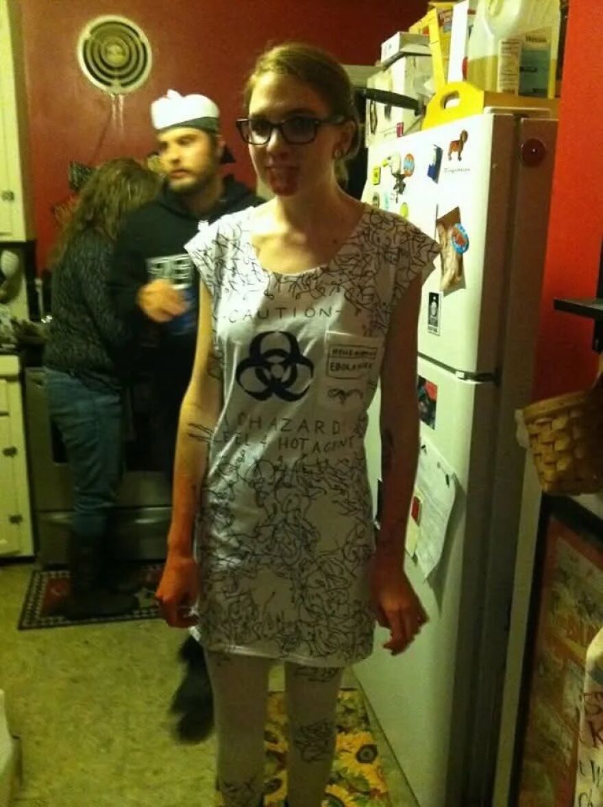 I Was Ebola In 2014 And Won A Bottle Of Whiskey At A Costume Contest