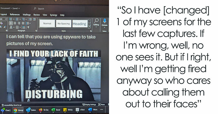 Employee Suspects Boss Is Screenshotting Their Laptop After Noticing Suspicious Blinks, Has Fun With It