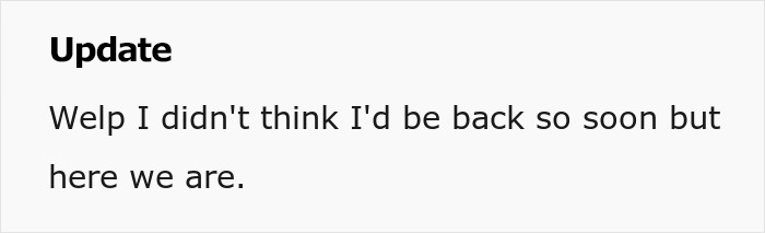 A story update post about a guy lying about taking a flight to Italy.
