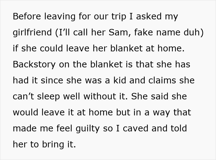 Man Comes To The Internet To Complain About GF’s Attachment To Her Blanket, She Gives A Savage Response Man Comes To The Internet To Complain About GF’s Attachment To Her Blanket, She Gives A Savage Response