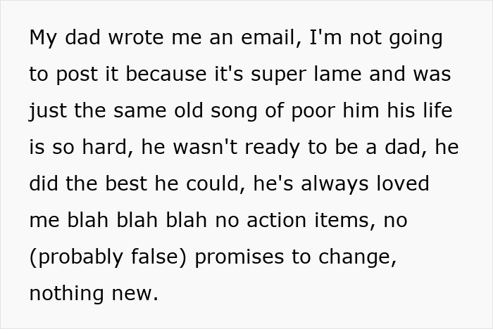 Dad Does The Bare Minimum For 25 Years, Mad When Daughter Won’t Give Him The Biggest Wedding Honor Dad Does The Bare Minimum For 25 Years, Mad When Daughter Won’t Give Him The Biggest Wedding Honor