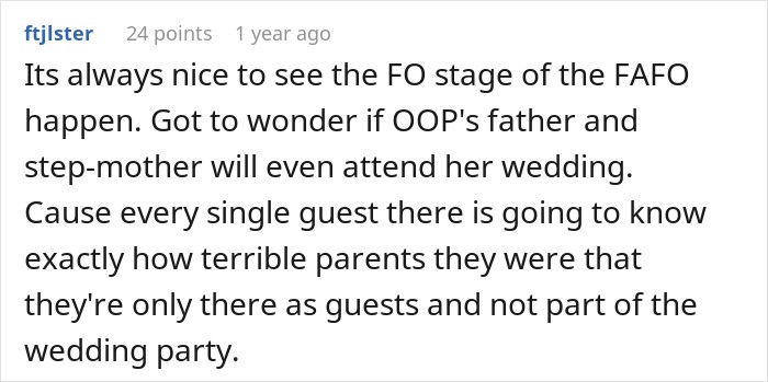 Dad Does The Bare Minimum For 25 Years, Mad When Daughter Won’t Give Him The Biggest Wedding Honor Dad Does The Bare Minimum For 25 Years, Mad When Daughter Won’t Give Him The Biggest Wedding Honor