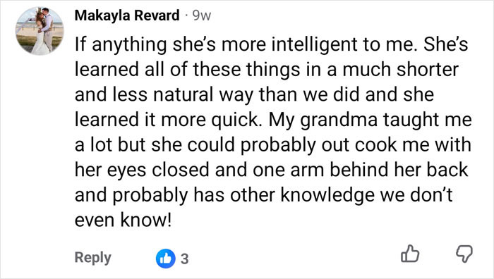 Online comment calling Lovina Zook intelligent and praising her skills learned after growing Amish. Online comment calling Lovina Zook intelligent and praising her skills learned after growing Amish.