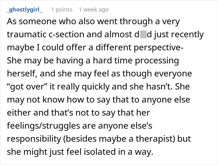 Woman Has Enough Of Sister&rsquo;s Traumatic Birth Story She Mentions All The Time, Fears She Might&rsquo;ve Overreacted