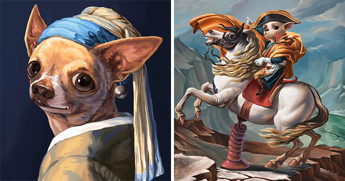 This Artist Created 63 Illustrations That Put Animals Into Famous Artworks