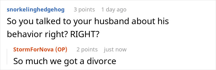 Discussion about husband behavior and divorce in toxic family Discussion about husband behavior and divorce in toxic family