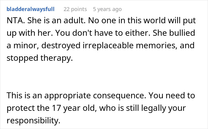 Reddit comment supporting a dad after his daughter's cruel outburst tears the family apart. Reddit comment supporting a dad after his daughter's cruel outburst tears the family apart.
