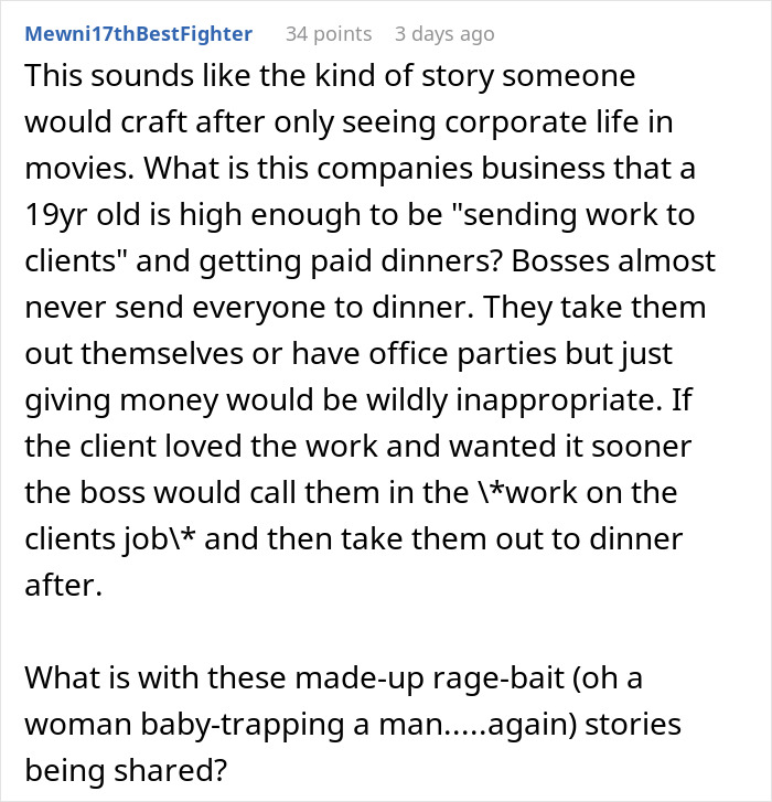 A comment questioning a post where a woman tricks her boyfriend into believing she's pregnant. A comment questioning a post where a woman tricks her boyfriend into believing she's pregnant.