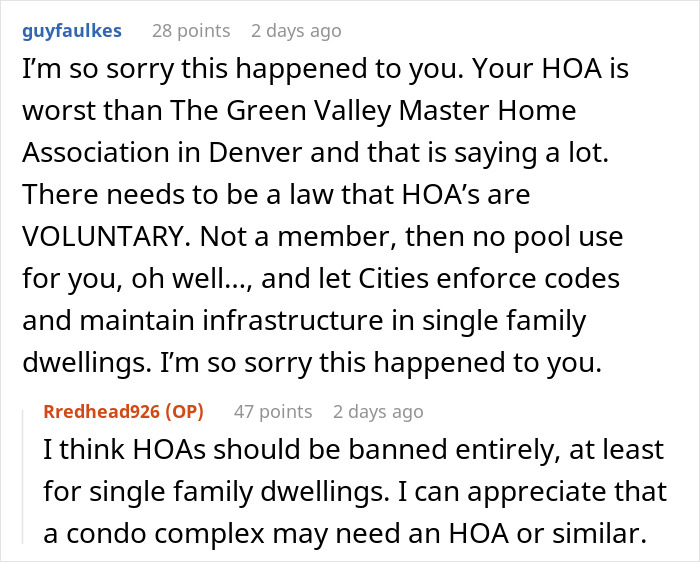 HOA Tells Residents To Move If They're Unhappy With Them HOA Tells Residents To Move If They're Unhappy With Them