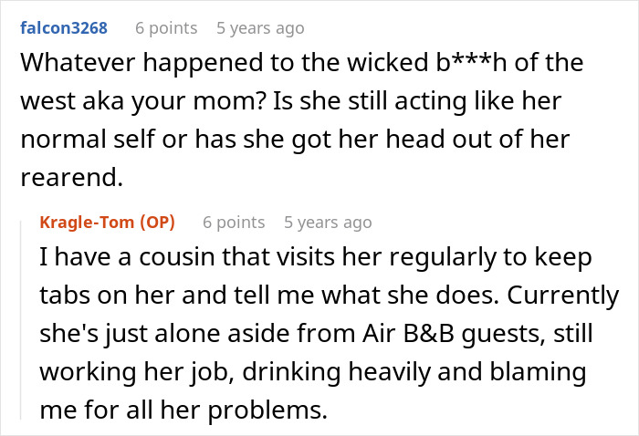 Screenshot of social media comments discussing a mother who blamed her son for all her problems Screenshot of social media comments discussing a mother who blamed her son for all her problems