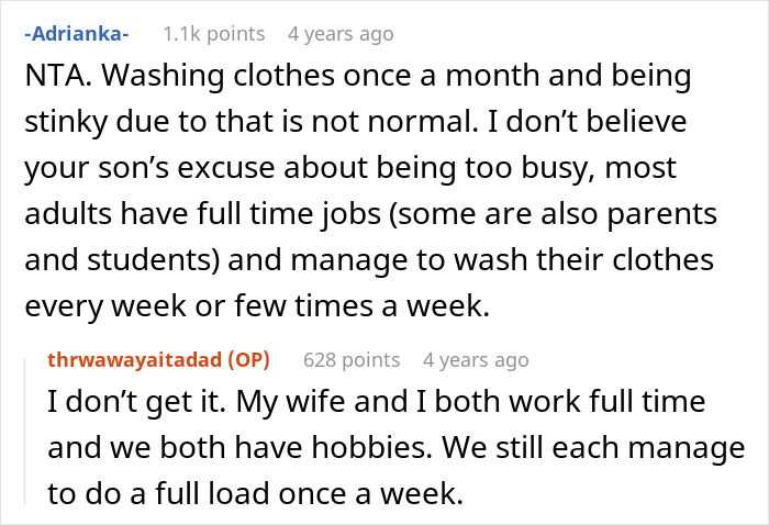 Grown Man Hates Doing Laundry, Doesn't Understand Why His Family Calls Him Out On His Stinky Clothes